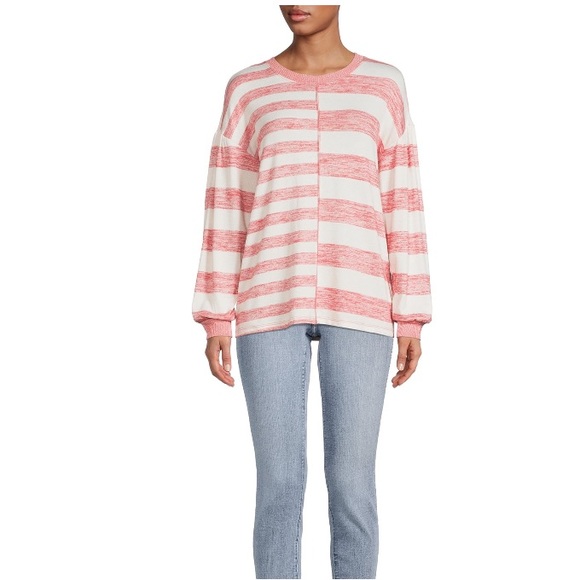 Time & Tru Hacci Knit Pullover Oversized Small - Picture 4 of 14